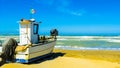 Fishing boat by the sea Ã¢â¬â photo in storm, Pescara, Abruzzo region, Italy